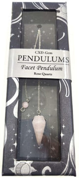 Pendulum - Rose Quartz Facet (Set of 2)