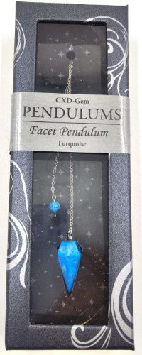 Pendulum - Turquoise(Howlite Facet (Set of 2)