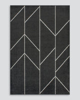 Floor Rug - Savannah Kingston Black (160 x 230cm) - OLLO
