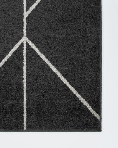 Floor Rug - Savannah Kingston Black (160 x 230cm) - OLLO