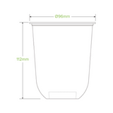 Cup Tumbler Biocup Clear 500ml - 50PC