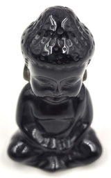Figurine - Gemstone Buddha Black Obsidian (5cm)