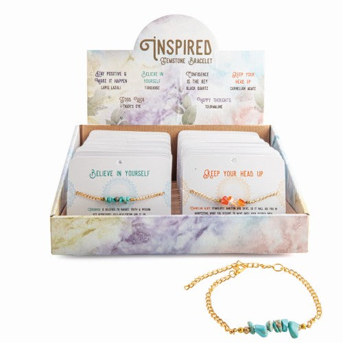 Bracelet - Inspired Gemstone (Set of 36 Assorted)