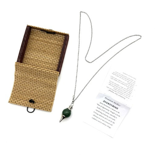 Pendulum Necklace - Aventurine (70 x 4cm)