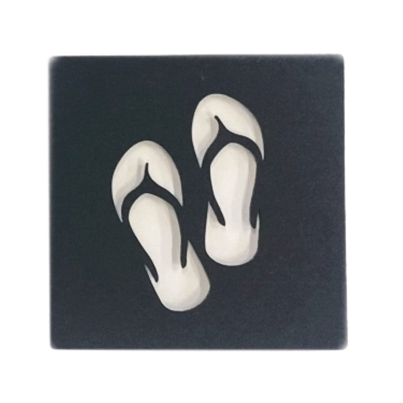 Felt Coasters Black - Set of 6 Jandals