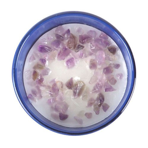 Crystal Chip Candle - The Moon Celestial Amethyst