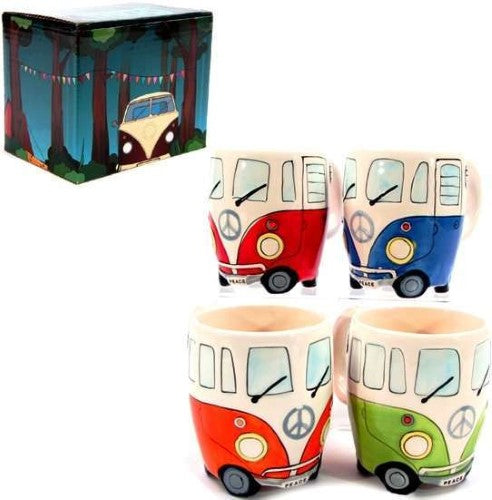 Mug - Camper Van (Set of 4 Assorted)