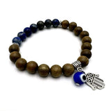 Charm Bracelet - Hamsa Evil Eye Sandalwood
