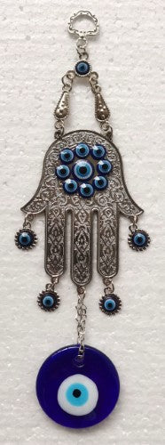 Hanging Ornament - Hamsa Hand with Evil Eye