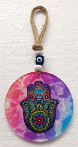 Wall Hanging - Boho Hamsa (12cm)