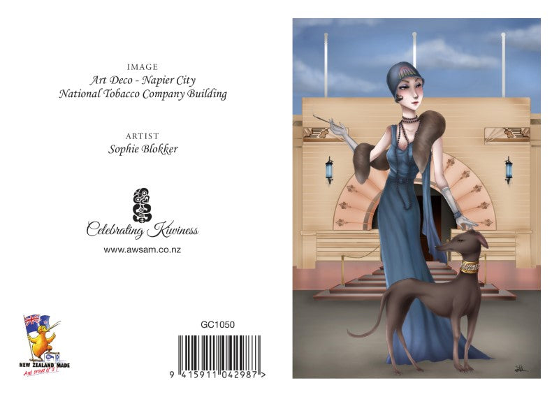 Sophie Blokker Greetings Card - Art Deco National Tobacco Company Building