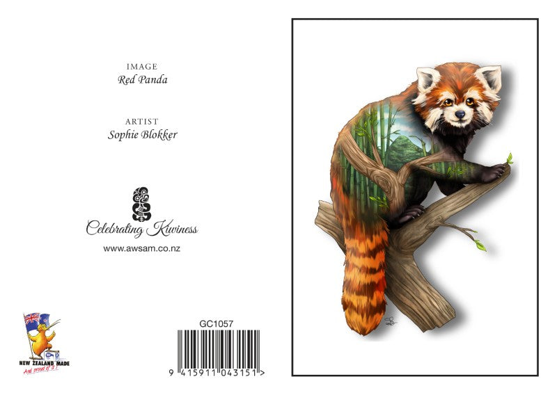 RPA - Sophie Blokker Greetings Card - Red Panda