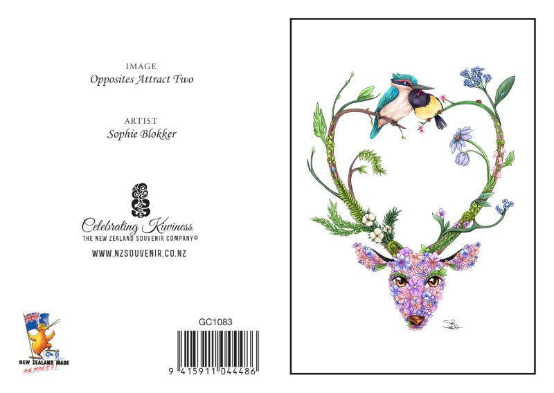 OA2 - Sophie Blokker Greetings Card - Opposites Attract 2