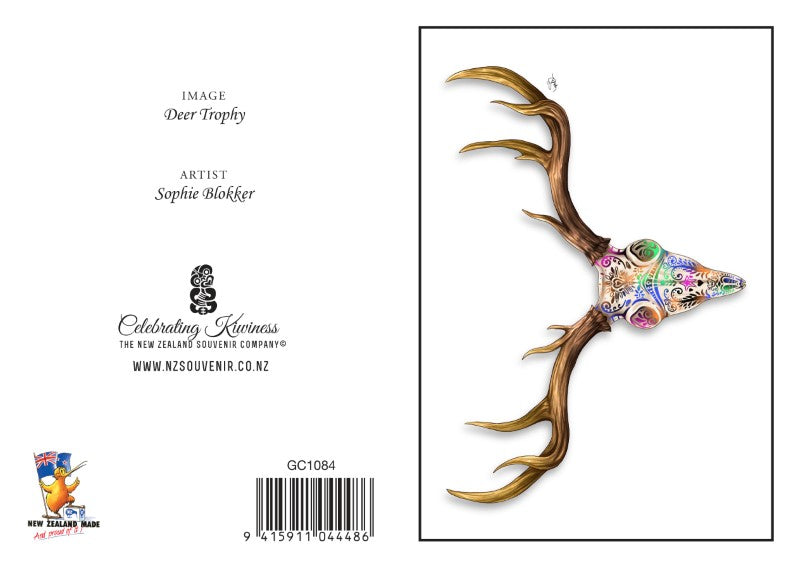 DTY - Sophie Blokker Greetings Card - Deer Trophy