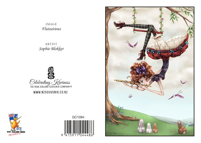 FTE - Sophie Blokker Greetings Card - Fluteatious