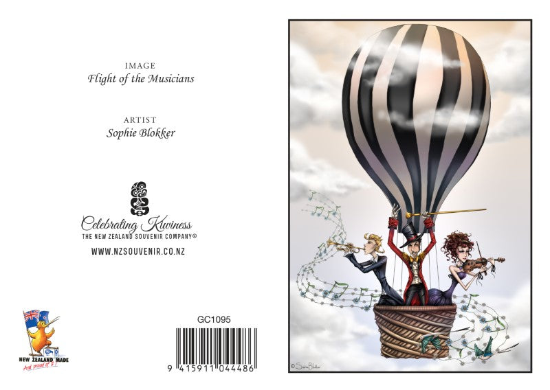 FOM - Sophie Blokker Greetings Card - Flight of the Musicians