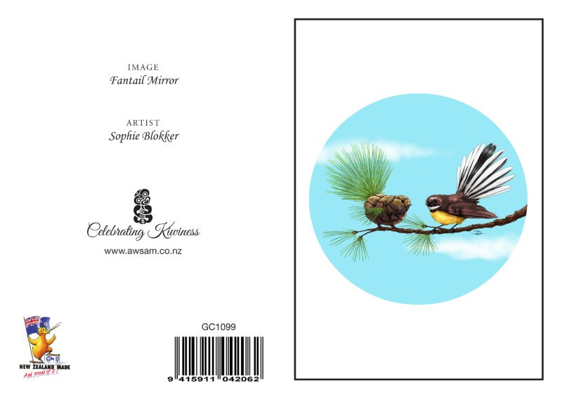 FMR - Sophie Blokker Greetings Card - Fantail Mirror