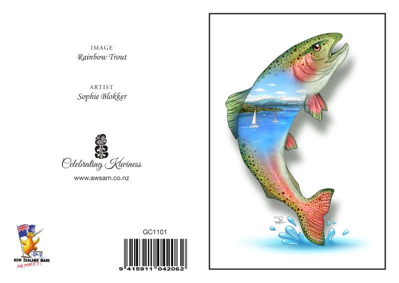 TRT - Sophie Blokker Greetings Card - Trout