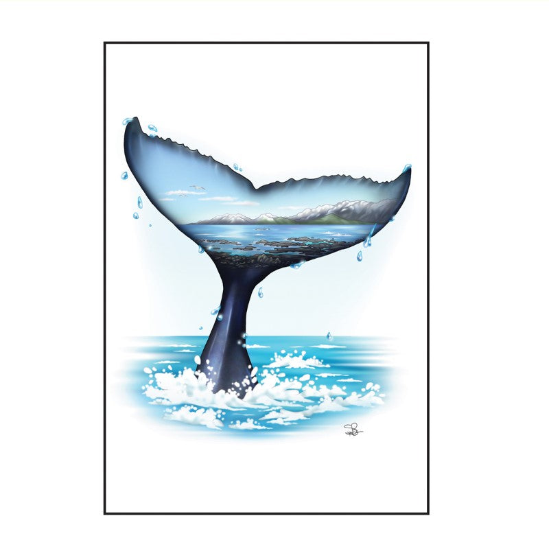 WHA - Sophie Blokker Greetings Card - Whale Tail