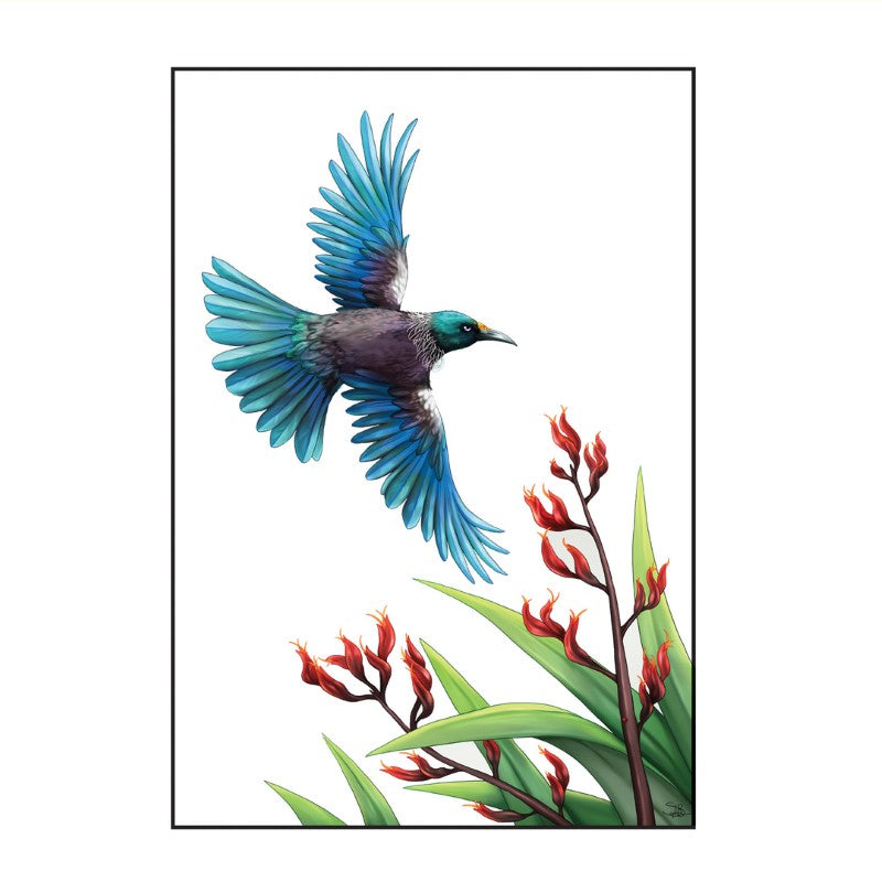 FTUI - Sophie Blokker Greetings Card - Tui in Flight