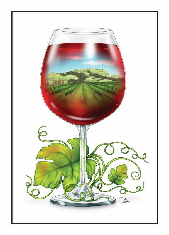 RW - Sophie Blokker Greetings Card - Wine Red
