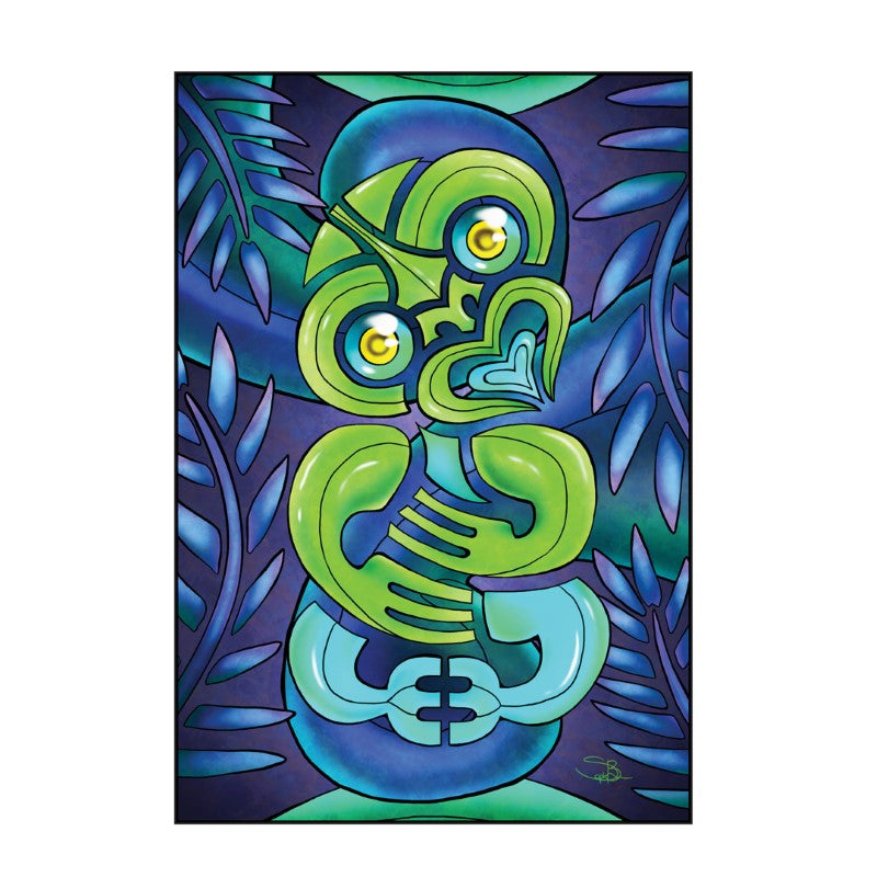 TIKI - Sophie Blokker Greetings Card - Bright: Tiki