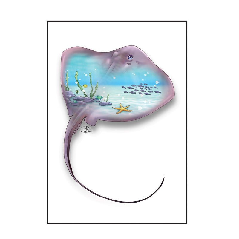 STR - Sophie Blokker Greetings Card - Stingray