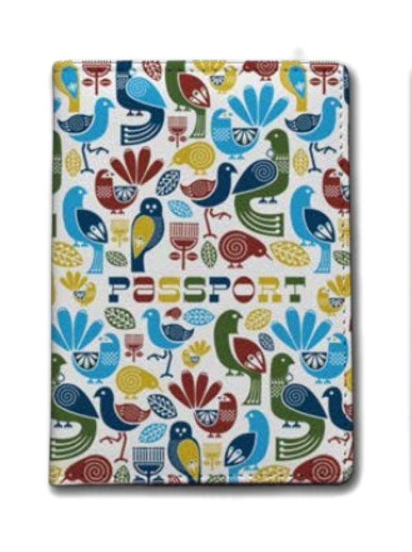 Passport Holder - Kiwiana Birds