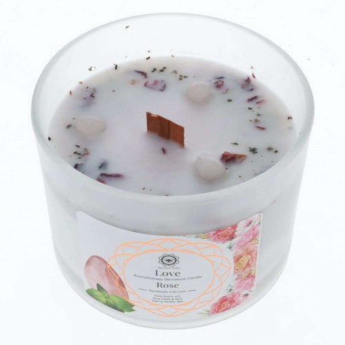 GEMSTONE CANDLE - Love Rose (256gms)