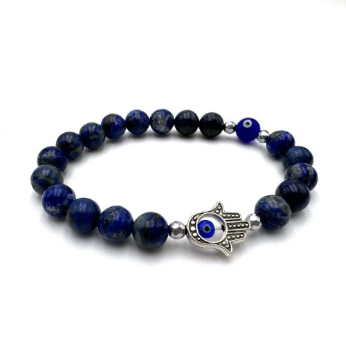 Bracelet - Hamsa Evil Eye Lapis Lazuli