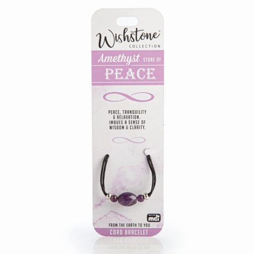 Cord Bracelet - Wishstone Collection Amethyst 1 (Set of 3)