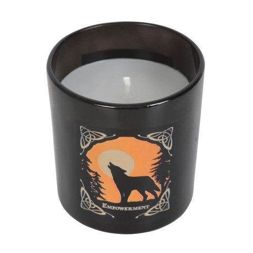 Empowerment Candle - Wolf Song By Lisa Parker