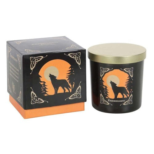 Empowerment Candle - Wolf Song By Lisa Parker