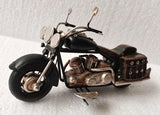 Ornament - Retro Motorbike Black (18cm)