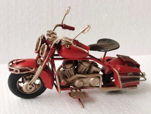 Ornament - Retro Motorbike Red (18cm)