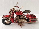 Ornament - Retro Motorbike Red (18cm)