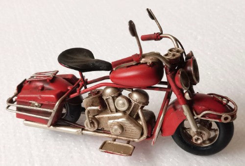 Ornament - Retro Motorbike Red (18cm)