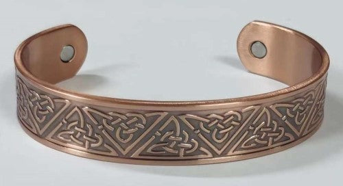 Magnetic Copper Bracelet - Celtic Triquetra