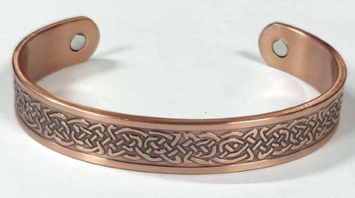 Magnetic Copper Bracelet - Triquetra