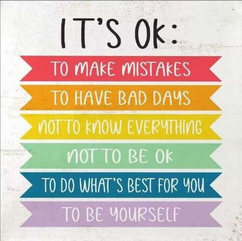 Wall Art on MDF - Its OK (40 x 40cm)