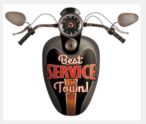 Metal Wall Art - Best Service in Town Motorbike