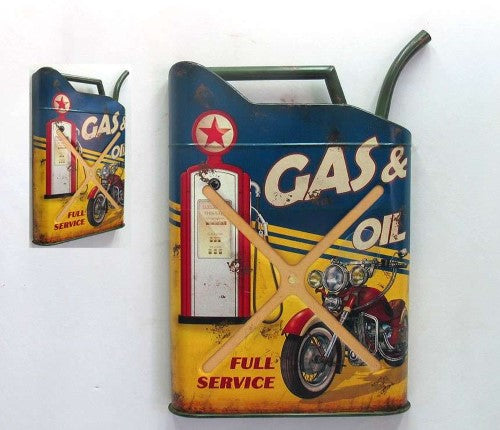 Metal Wall Art - Gas & Oil (32 x 48CM)