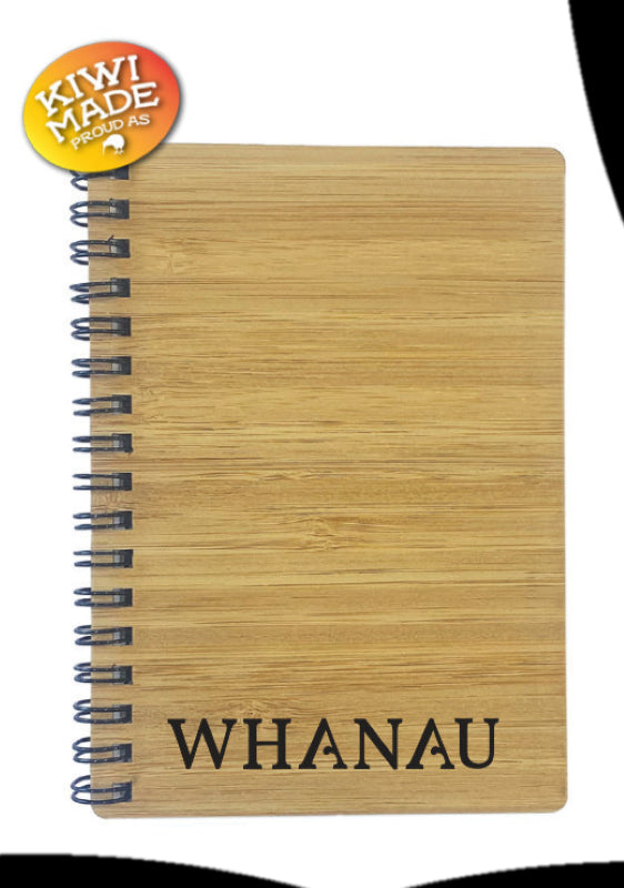 Bamboo Notebook Laser Cut with Whanau