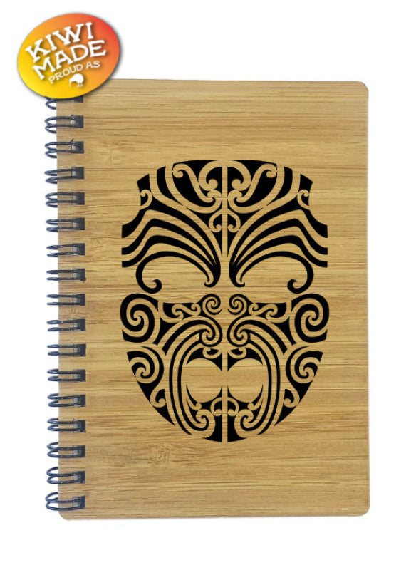 Bamboo Notebook Laser Cut with Moko