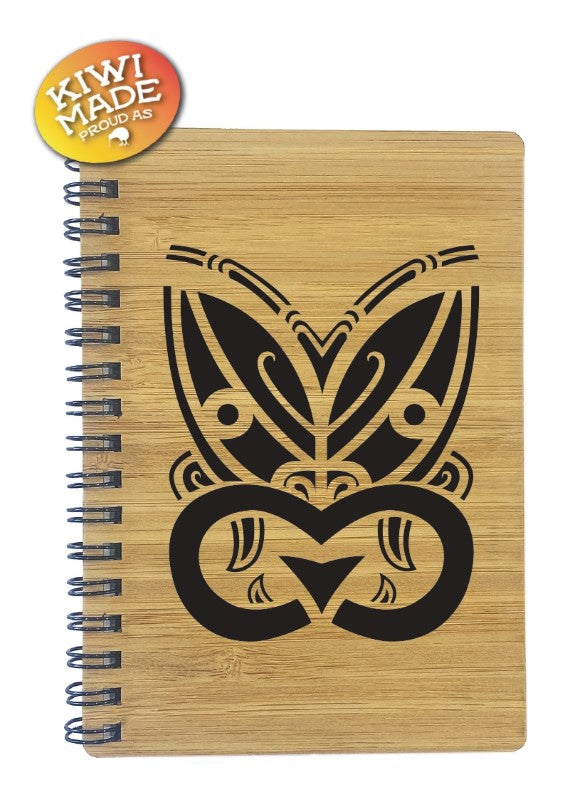 Bamboo Notebook Laser Cut with Warrior