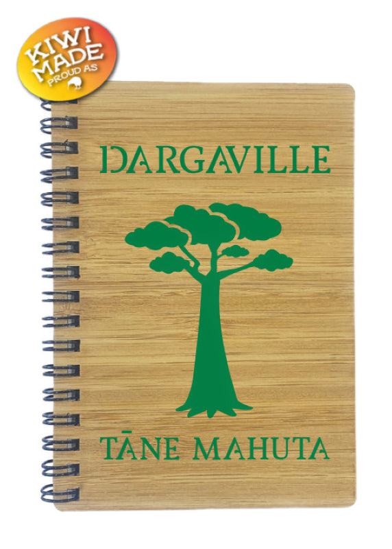 Bamboo Notebook Laser Cut with Tane Mahuta