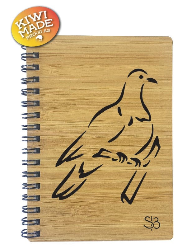 Sophie Blokker Bamboo Notebook Laser Cut - Wood Pigeon