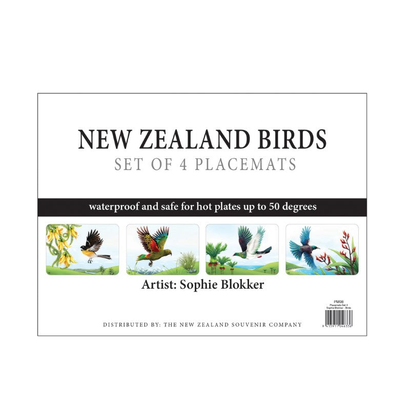 Sophie Blokker Birds in Flight Plastic Placemats - set of 4