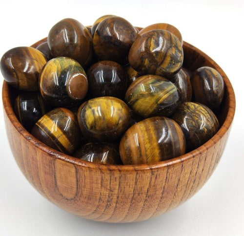 Tumbled Stone - Loose Tiger Eye (Set of 12)