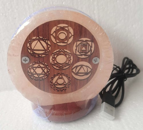 Himalayan Salt Lamps - USB 7 Chakras (11cm)